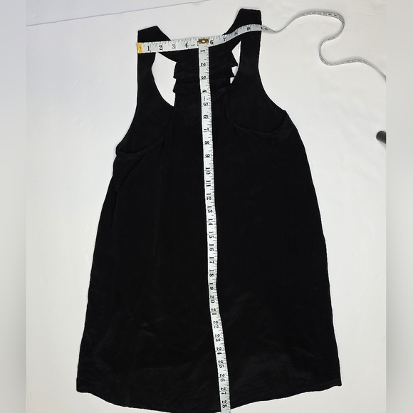 Black Sleeveless Small Silk Top By Silence And Noise - Picture 7 of 12